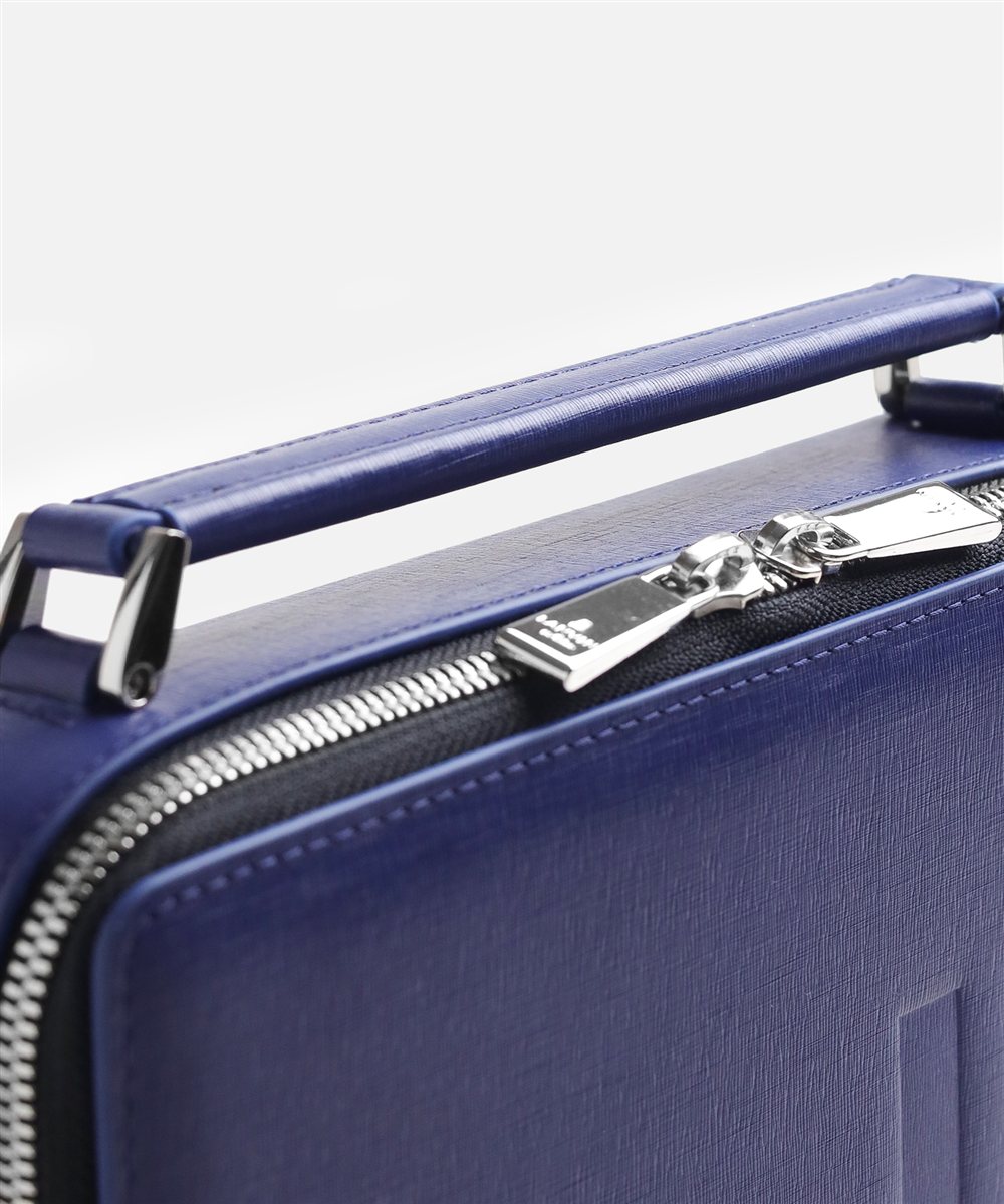 ランバン オン ブルー フィズ レザーショルダーバッグ