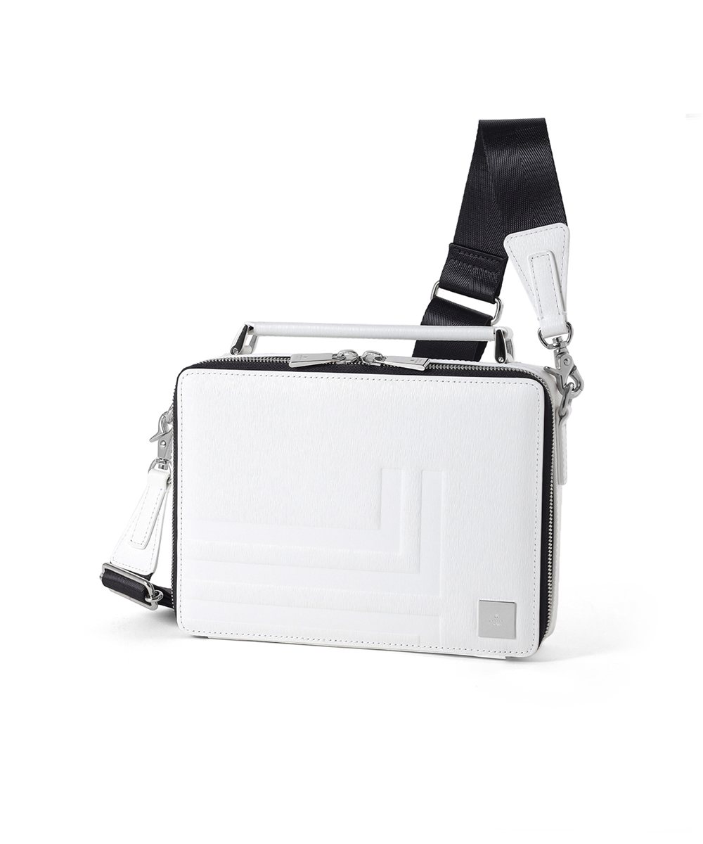 ランバン オン ブルー フィズ レザーショルダーバッグ