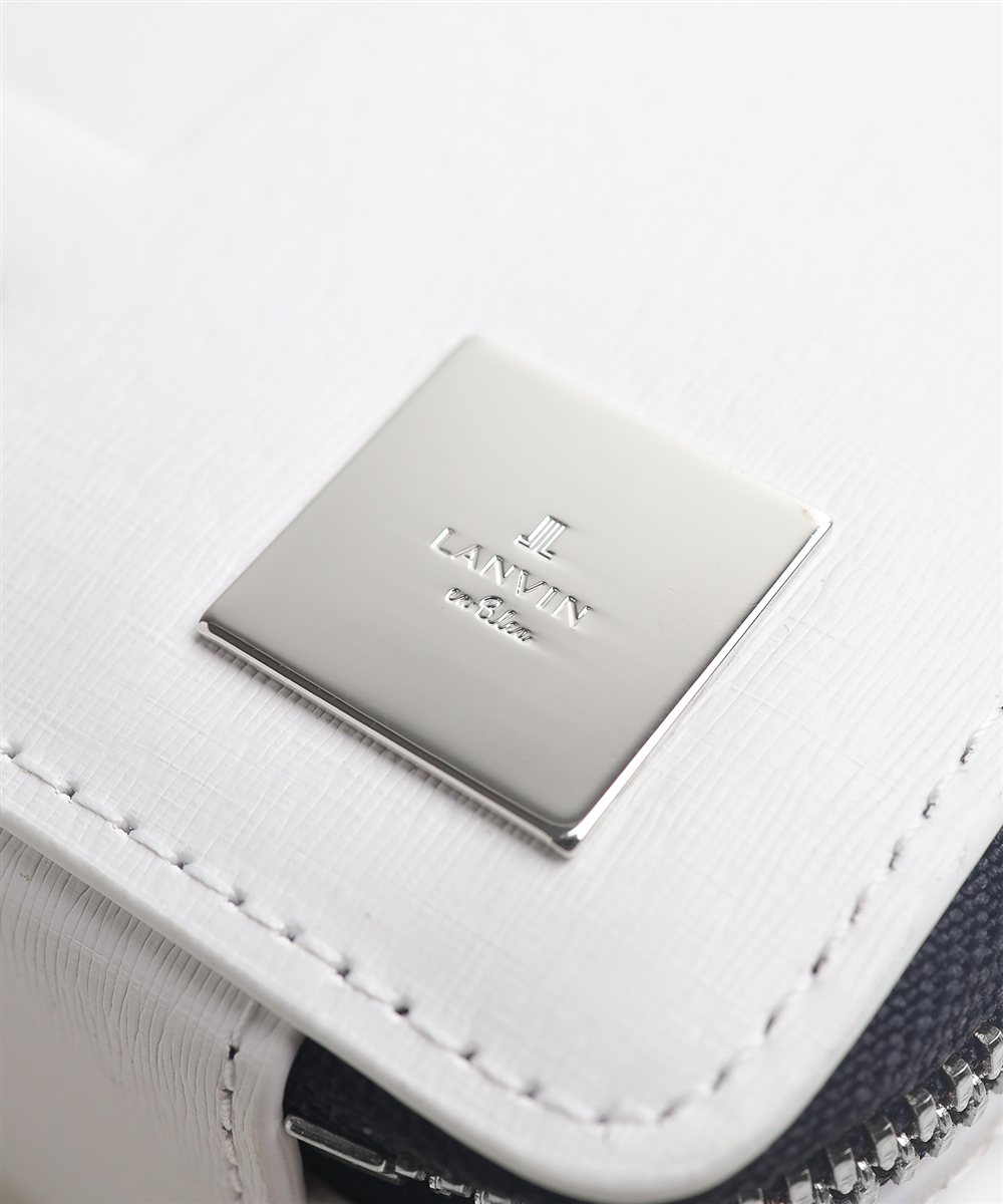 ランバン オン ブルー フィズ レザーショルダーバッグ