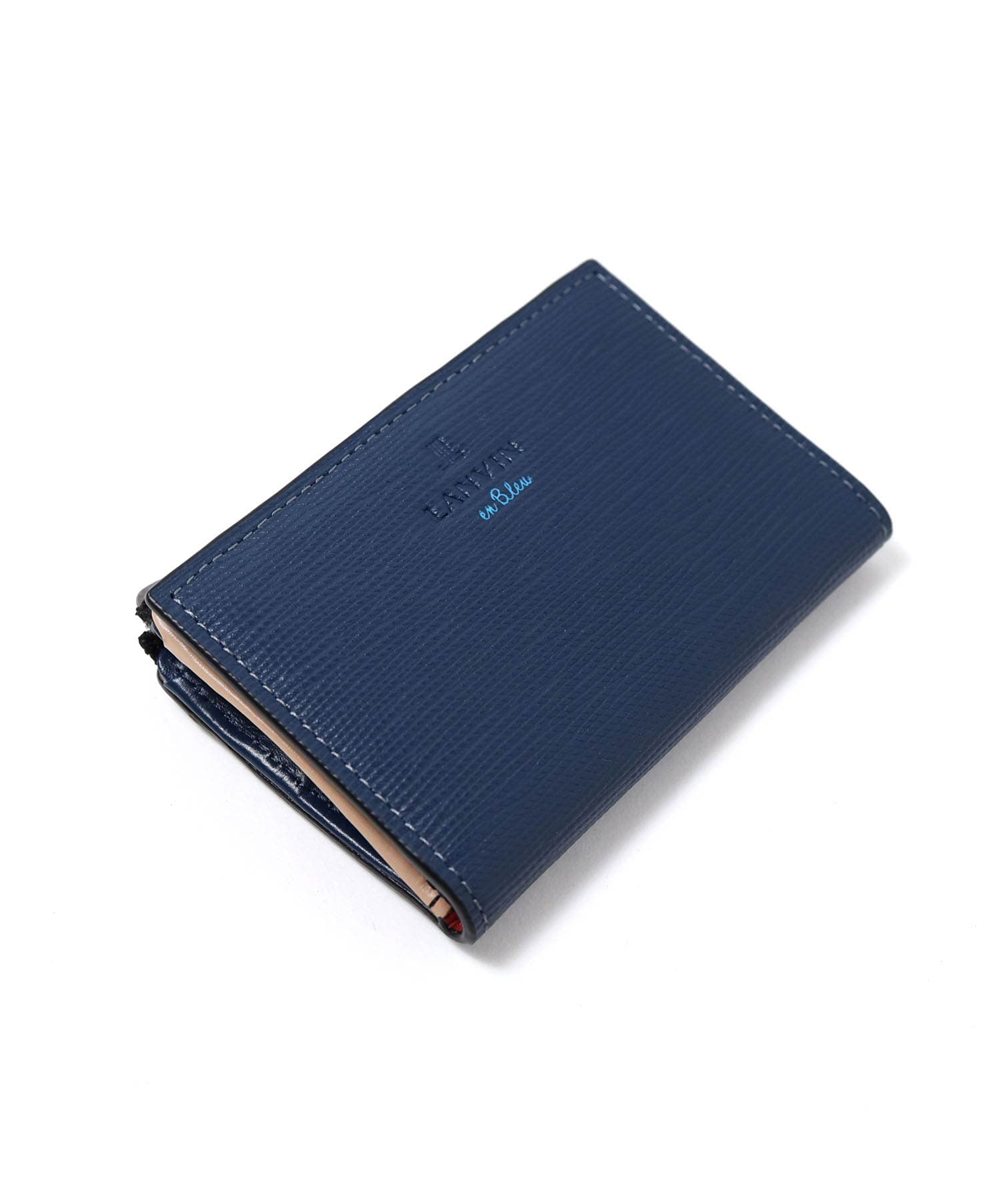 ランバン オン ブルー スタンパ カードケース兼用小銭入れ