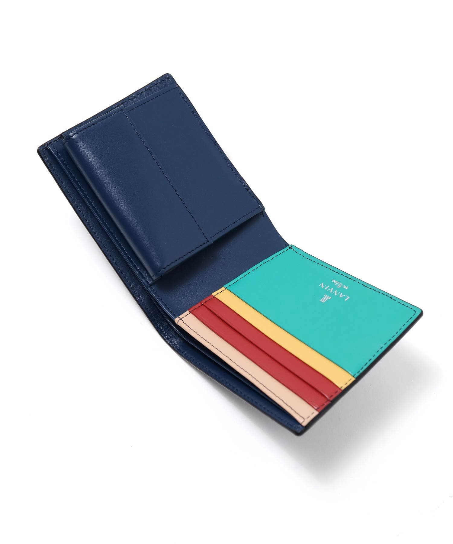LANVIN en Bleu / ランバン オン ブルー スタンパ 二つ折り財布 カード
