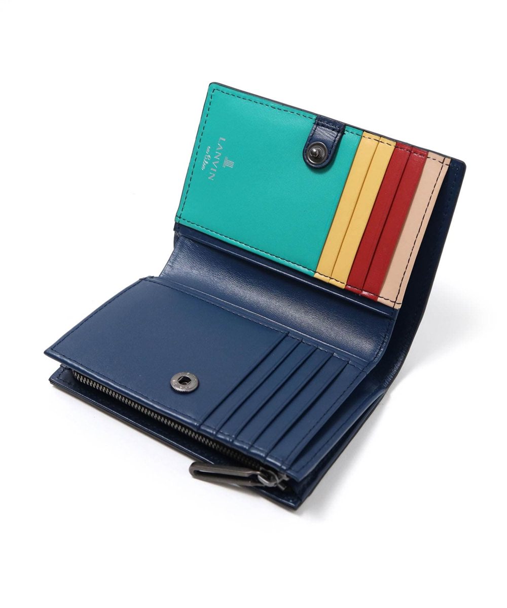 ランバン オン ブルー スタンパ セミ長財布 カード段12