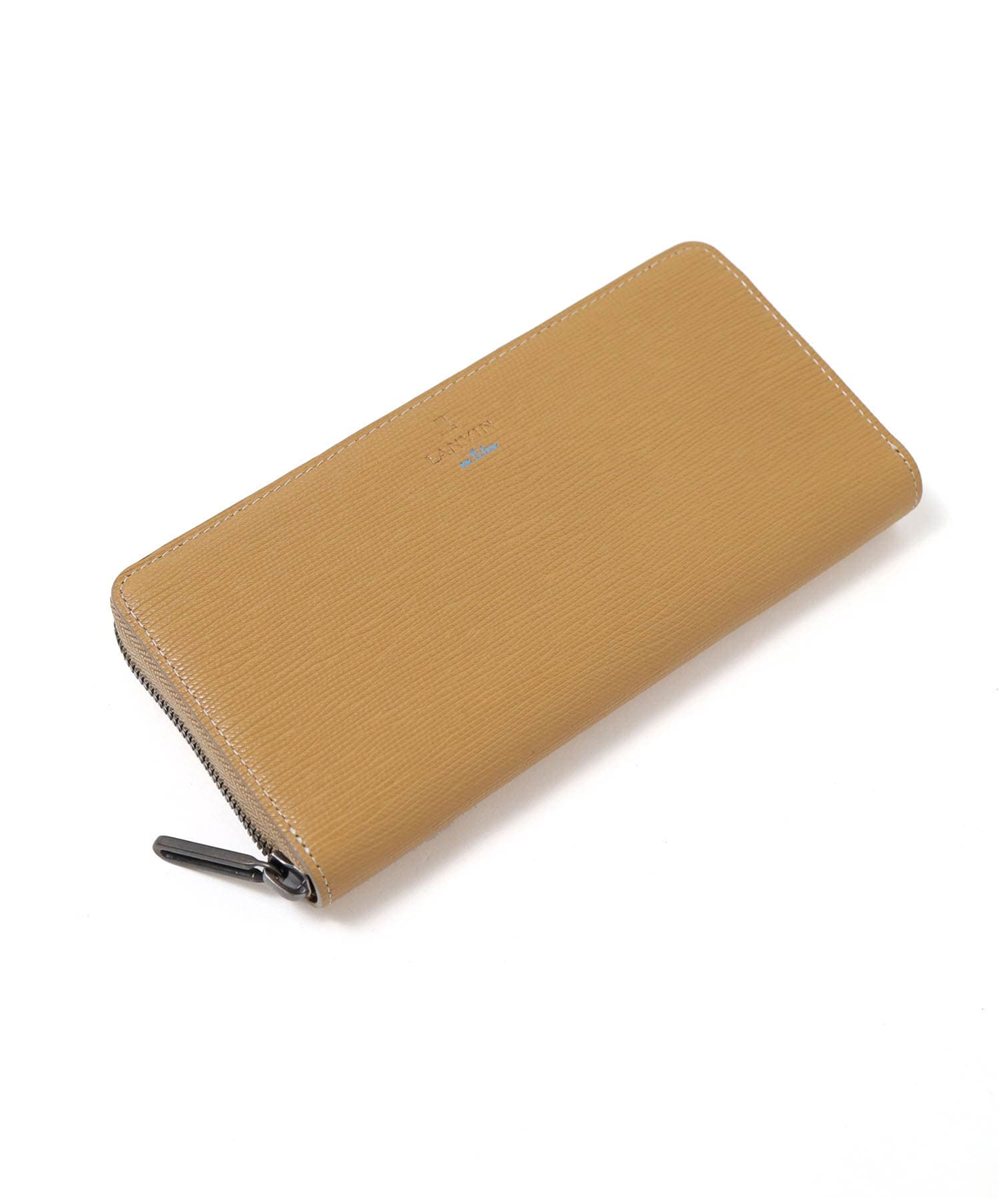 ランバン オン ブルー スタンパ ラウンドファスナー長財布 カード段13