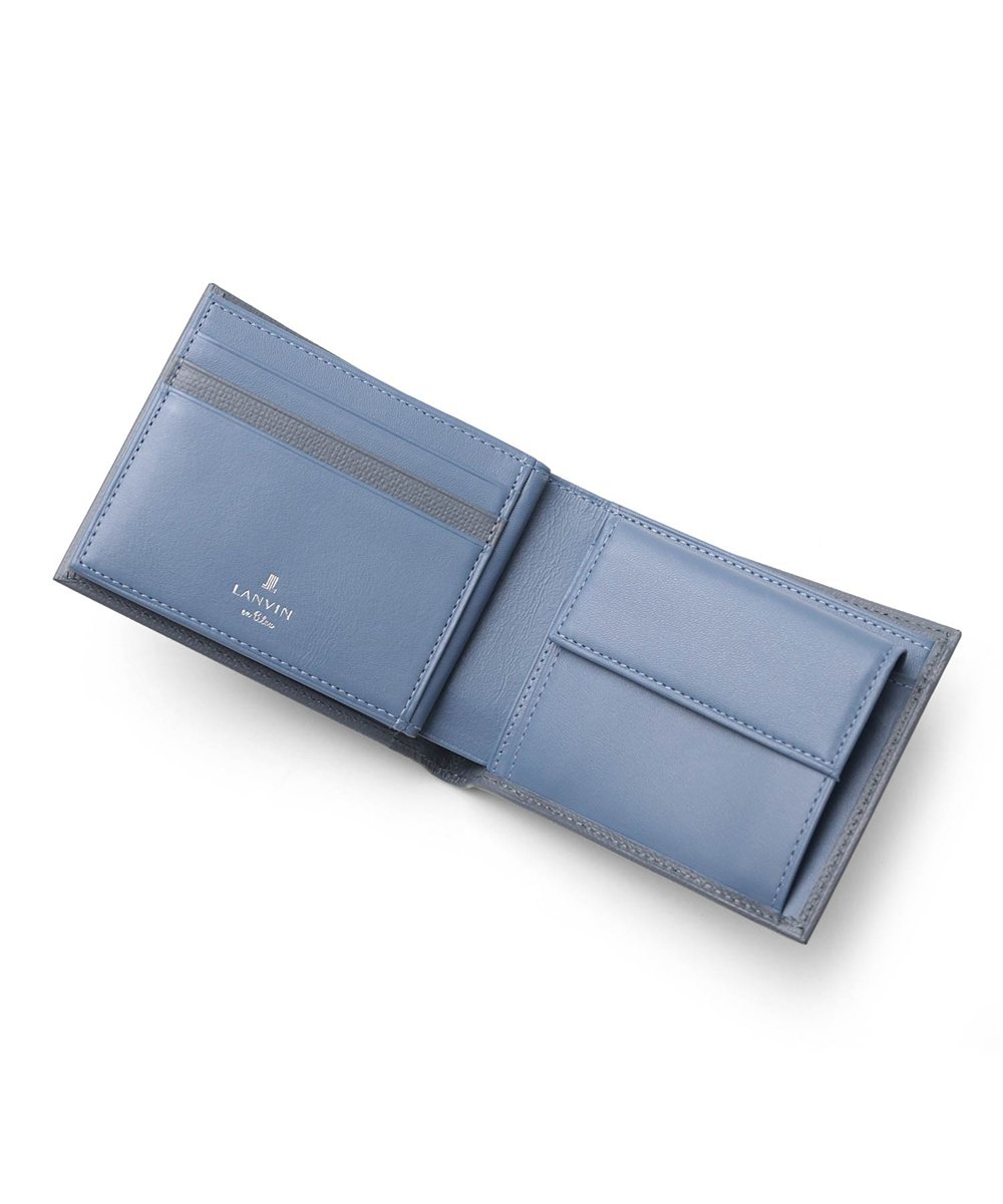ランバン オン ブルー デクスター 二つ折り財布 中ベラ付き カード段10