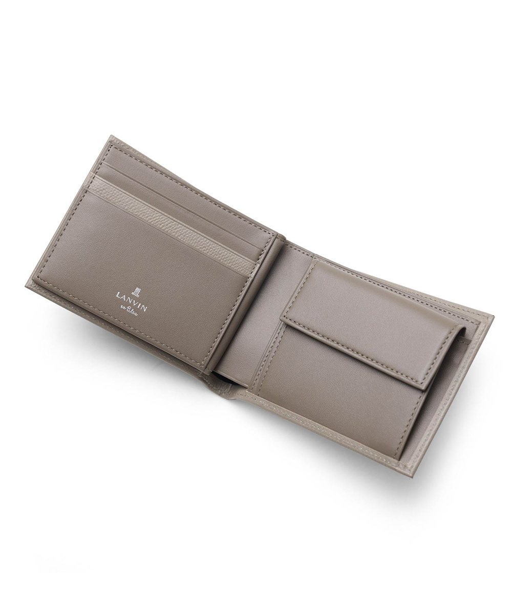 ランバン オン ブルー デクスター 二つ折り財布 中ベラ付き カード段10