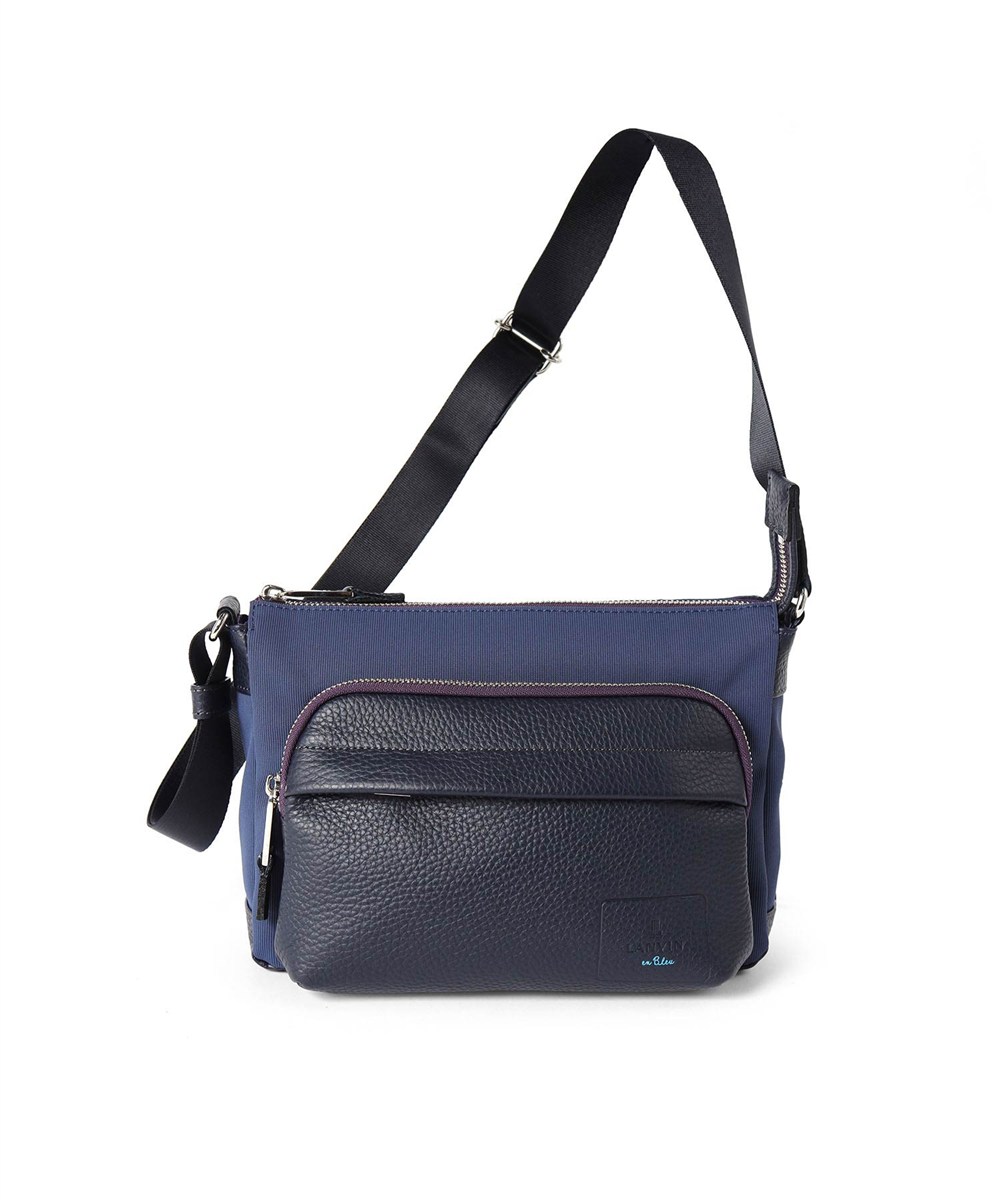 ランバン オン ブルー ピケ ミニショルダーバッグ