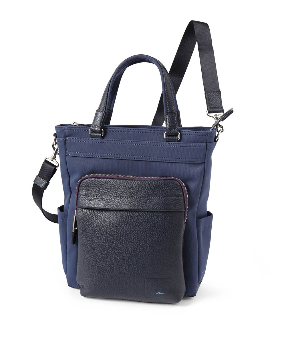 ランバン オン ブルー ピケ ショルダー兼用 トートバッグ A4