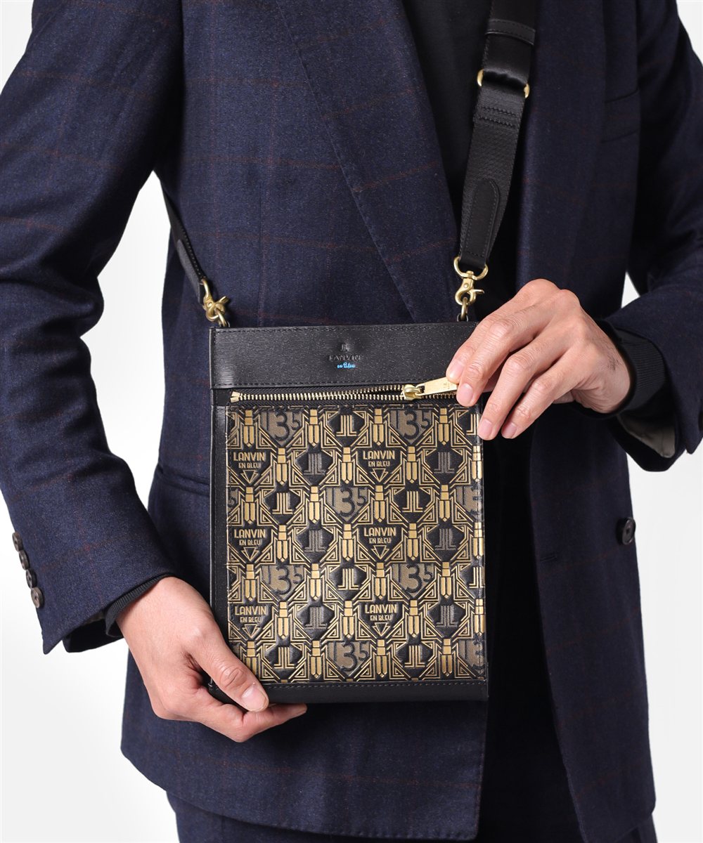 ランバン オン ブルー アールデコ ミニショルダーバッグ