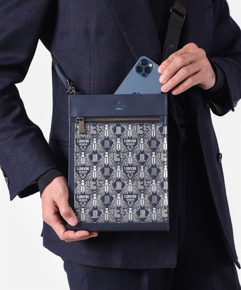 ランバン オン ブルー アールデコ ミニショルダーバッグ