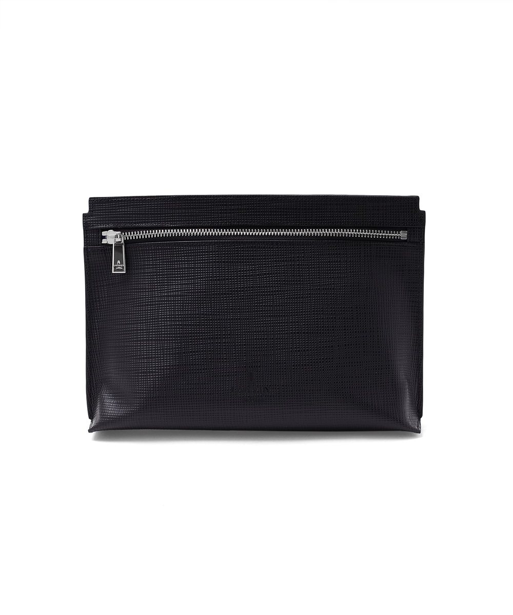 ランバン オン ブルー ゼブダ レザークラッチバッグ