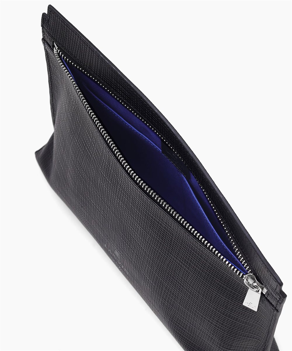 ランバン オン ブルー ゼブダ レザークラッチバッグ