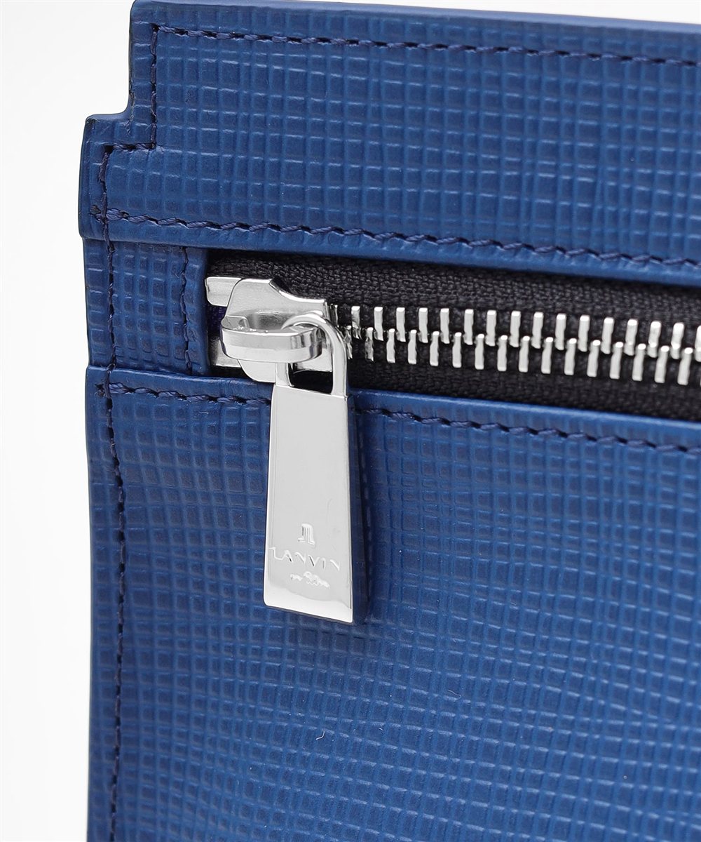 ランバン オン ブルー ゼブダ レザークラッチバッグ