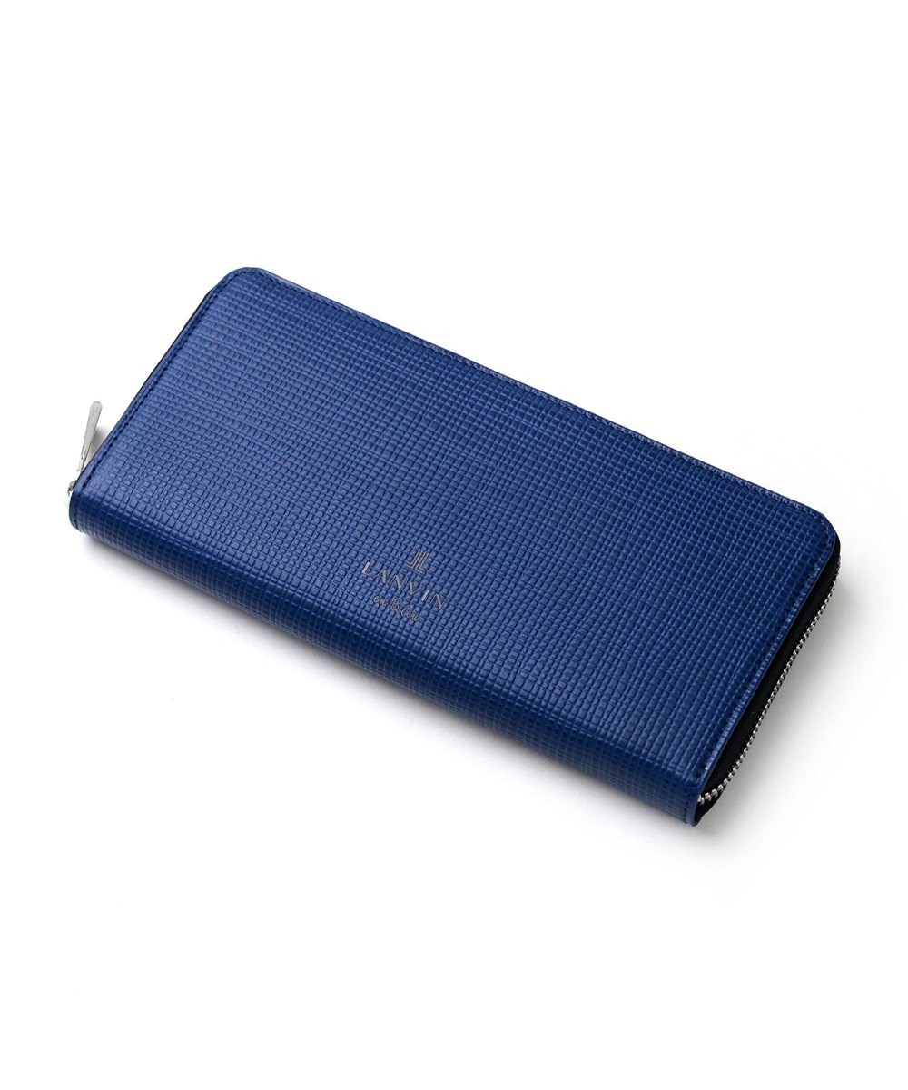ランバン オン ブルー ゼブダ ラウンドファスナー長財布 カード段12