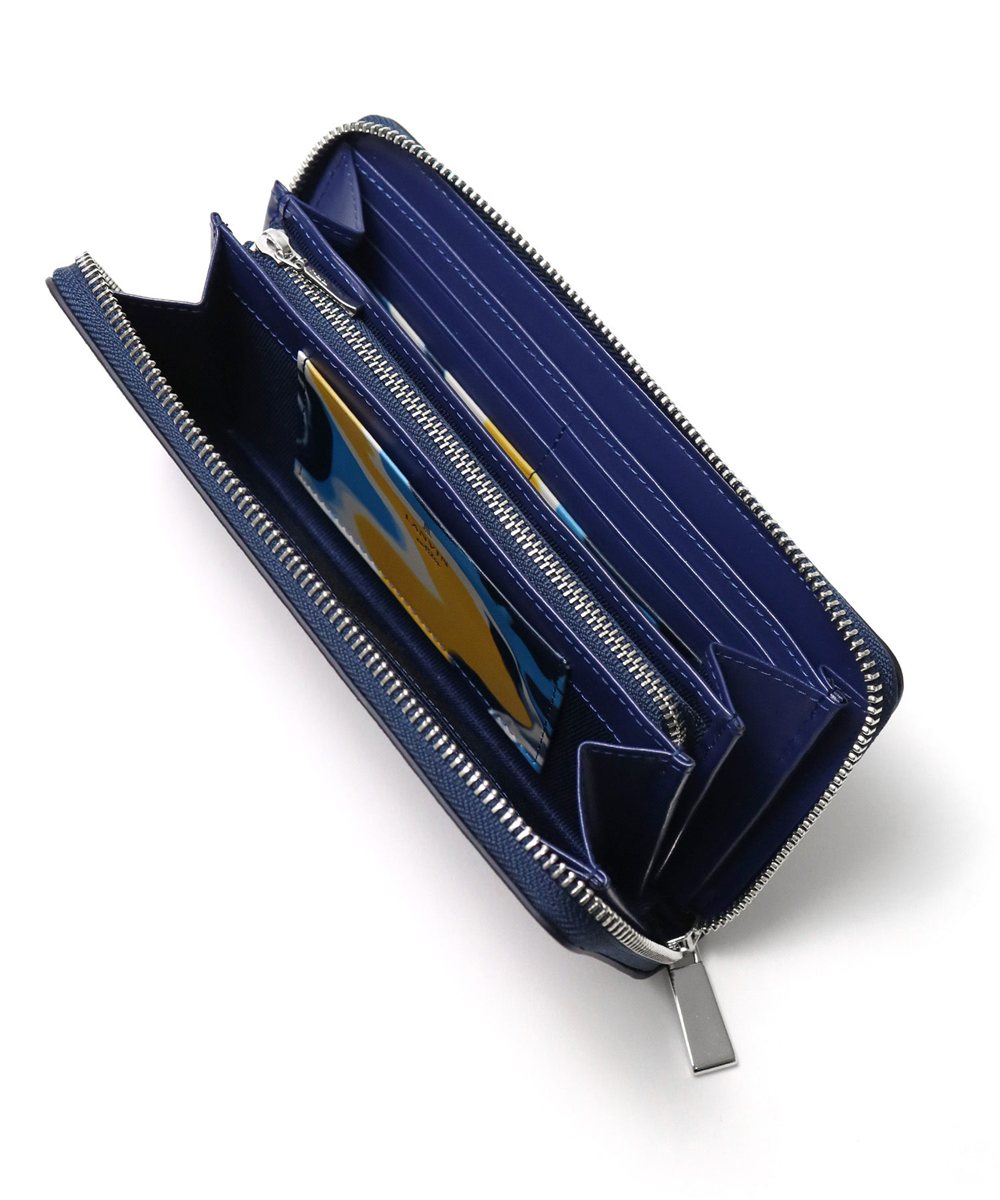 ランバン オン ブルー ネビュラ ラウンドファスナー長財布 カード段13