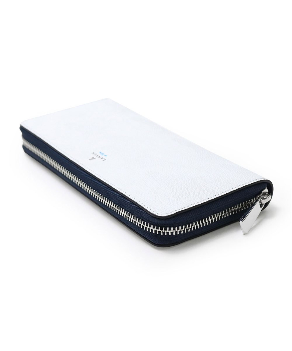 ランバン オン ブルー ネビュラ ラウンドファスナー長財布 カード段13