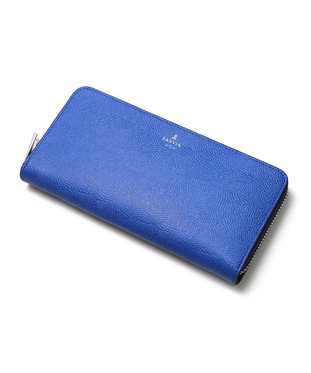 ランバン オン ブルー ネビュラ ラウンドファスナー長財布 カード段13