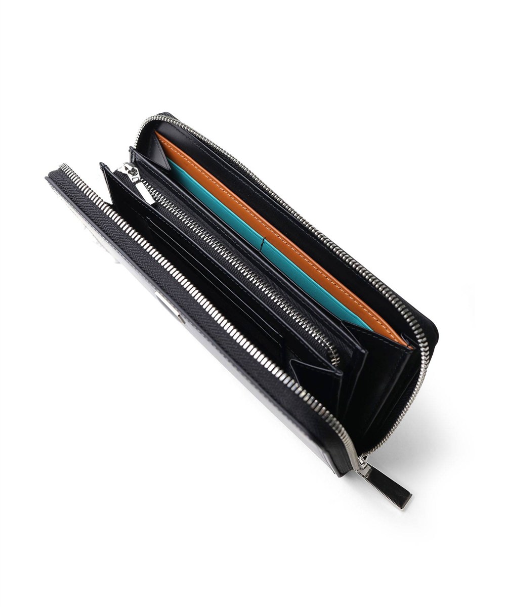 ランバン オン ブルー ポワール ラウンドファスナー長財布 カード段14