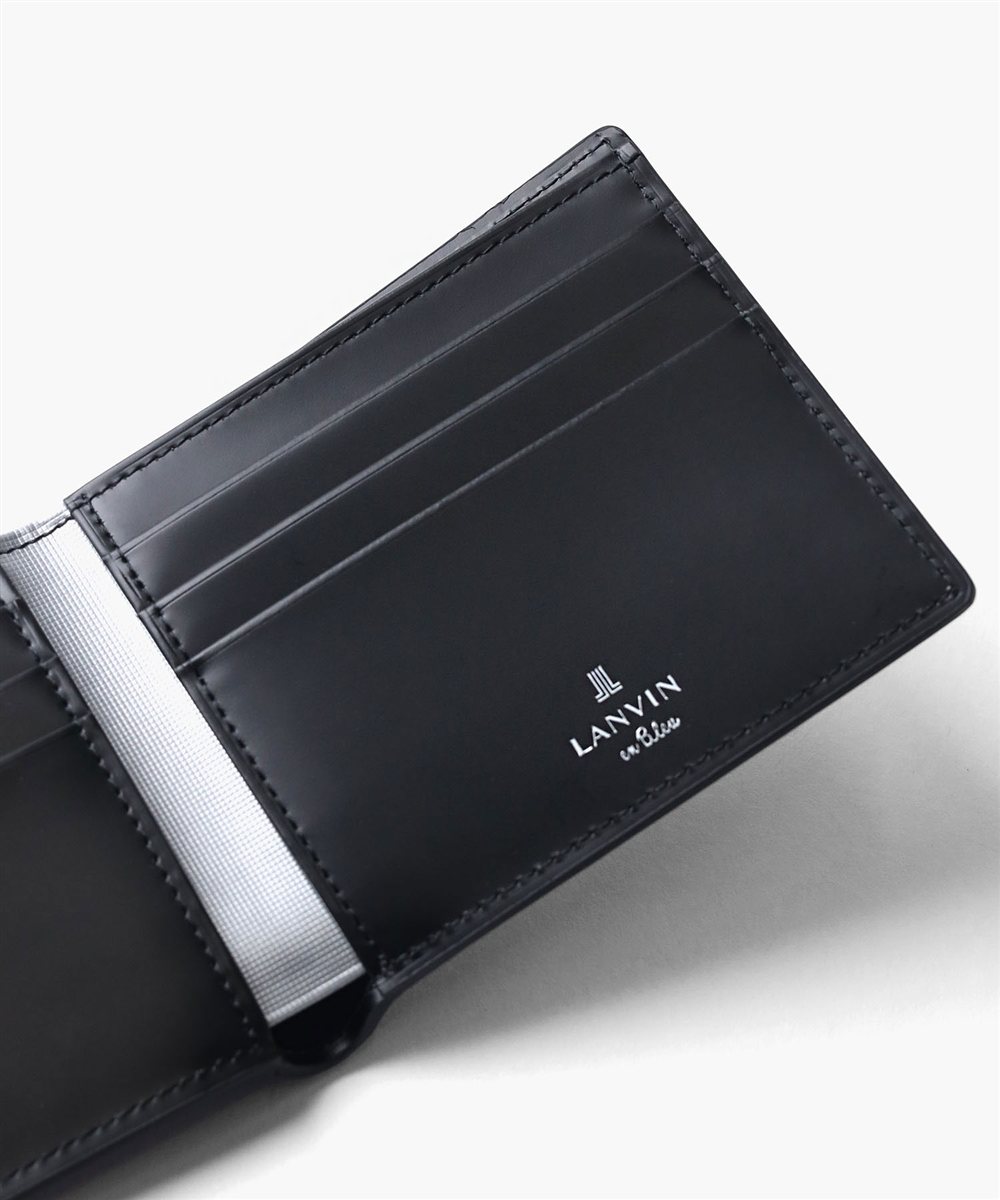 ランバン オン ブルー モル 二つ折り財布 純札 カード段6