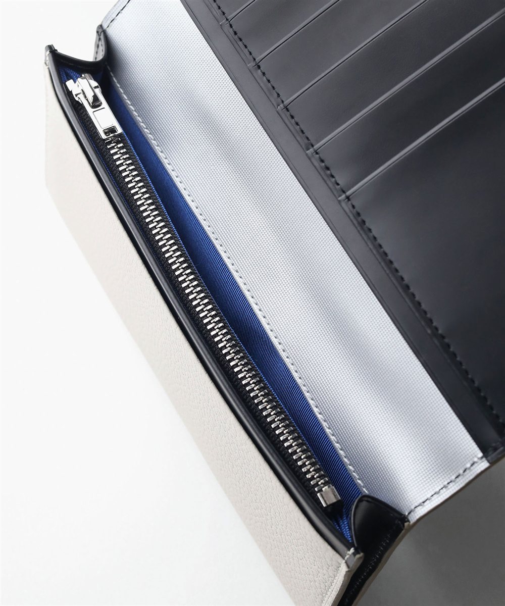 ランバン オン ブルー モル かぶせ長財布 カード段6