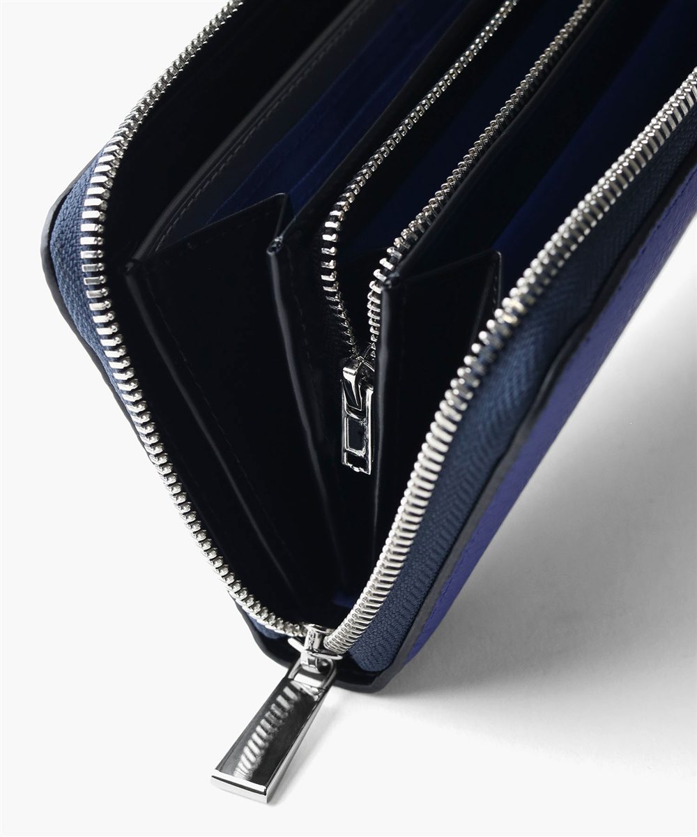 ランバン オン ブルー モル ラウンドファスナー長財布 カード段12