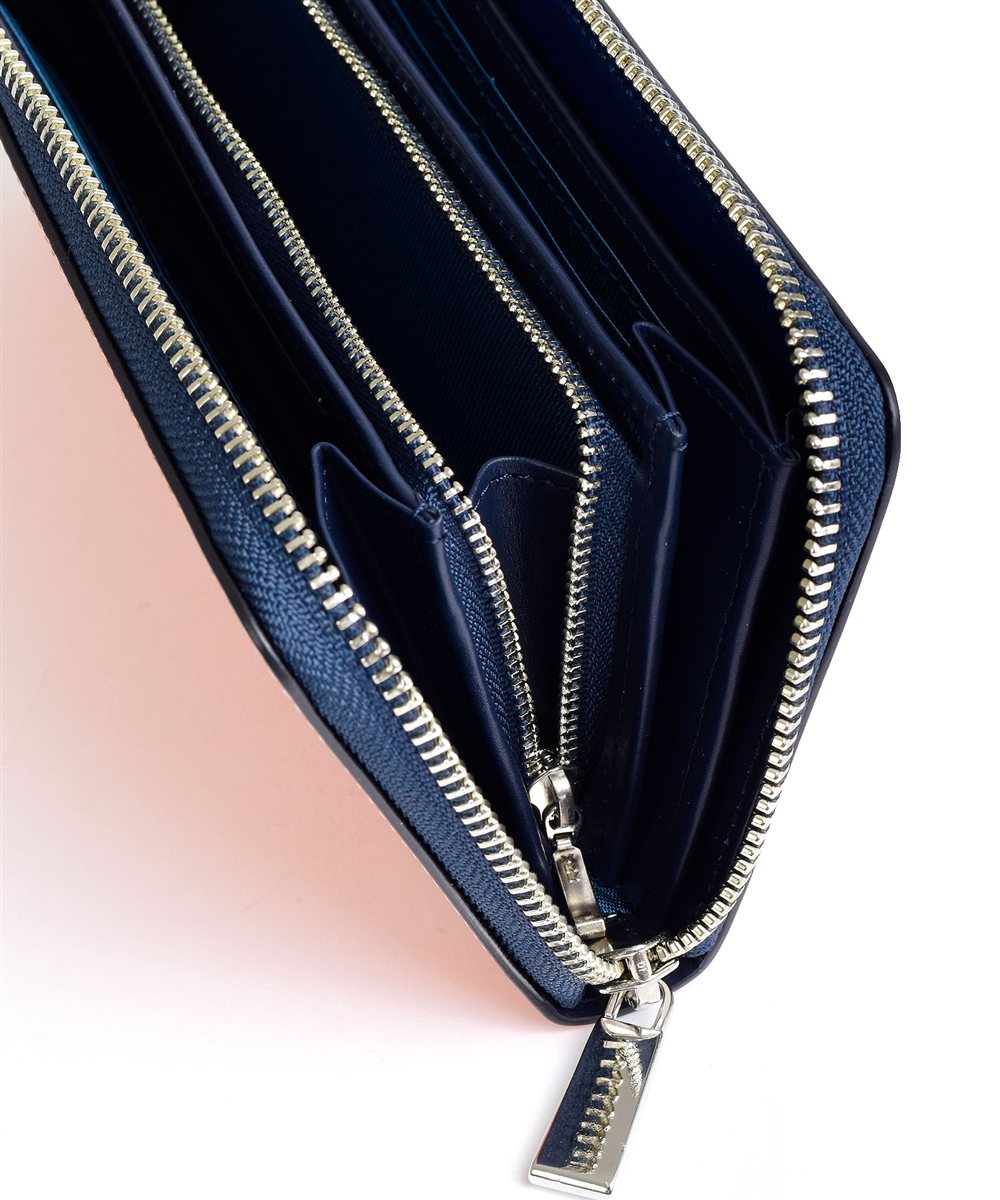 ランバン オン ブルー パーシャル ラウンドファスナー長財布 カード段13