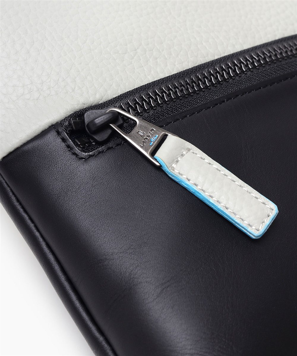 ランバン オン ブルー フェリチタ レザーショルダーバッグ B5 2WAY