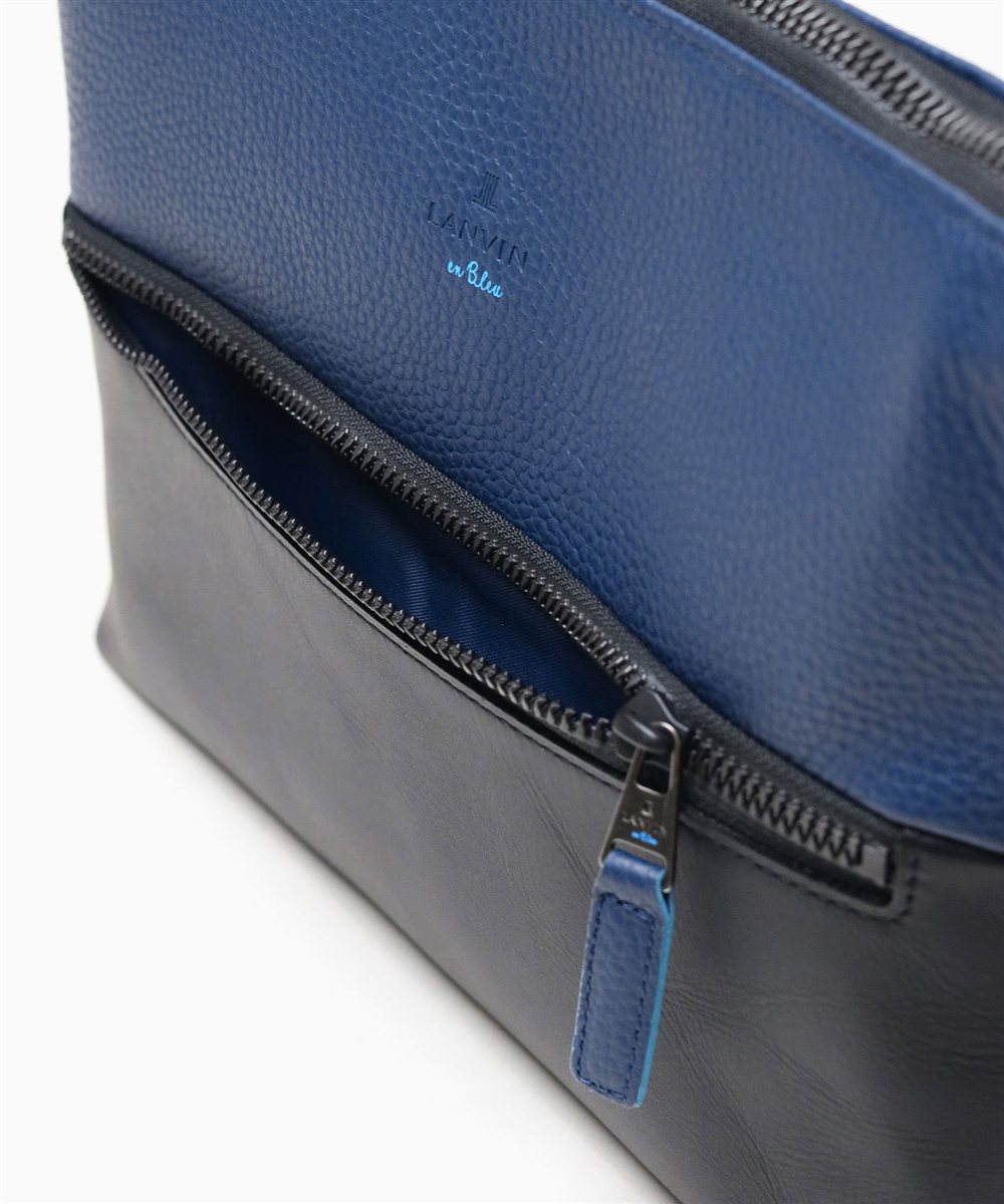 ランバン オン ブルー フェリチタ レザーショルダーバッグ B5 2WAY