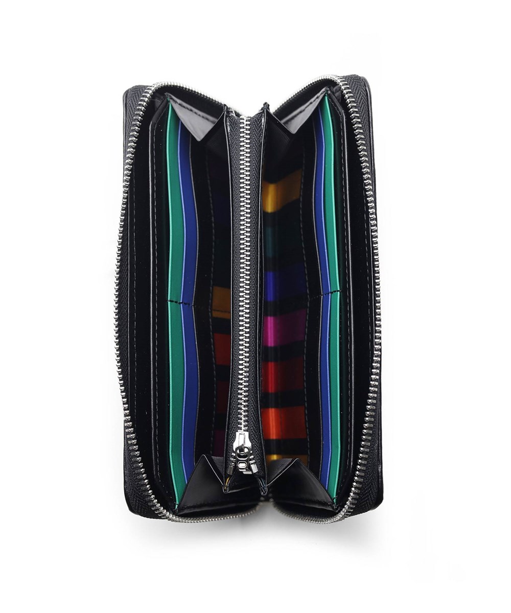 カステルバジャック プレス ラウンドファスナー長財布 カード段13