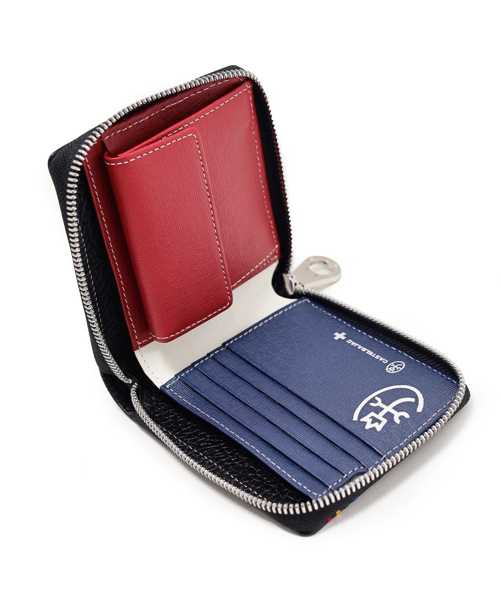 カステルバジャック クワトロ 二つ折り財布 カード段11