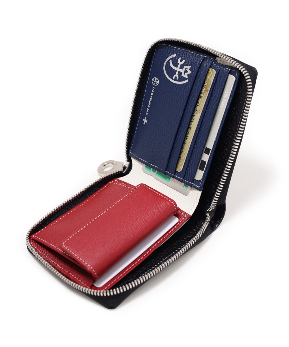 カステルバジャック クワトロ 二つ折り財布 カード段11