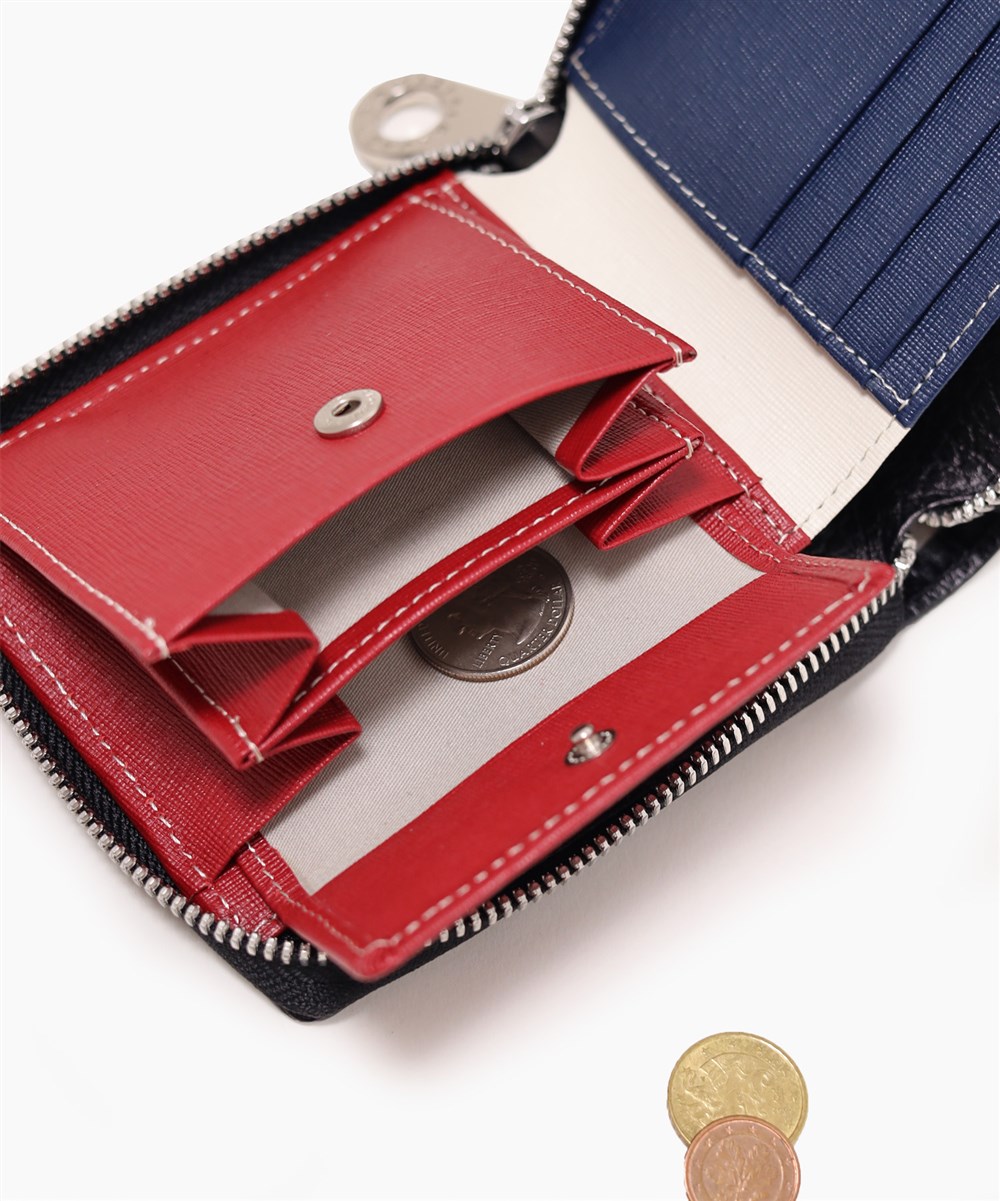 カステルバジャック クワトロ 二つ折り財布 カード段11