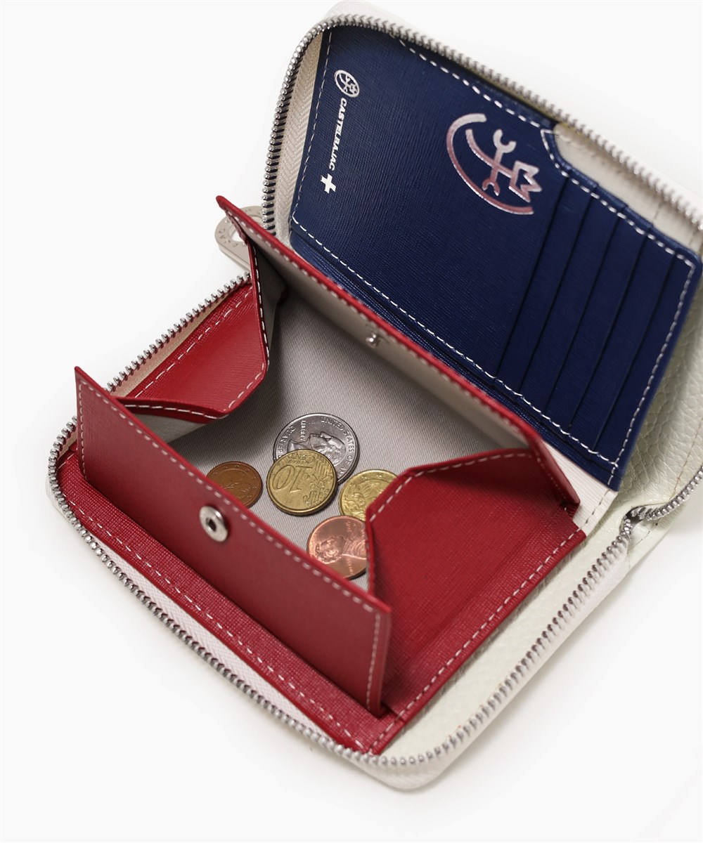 カステルバジャック クワトロ セミ長財布 カード段9