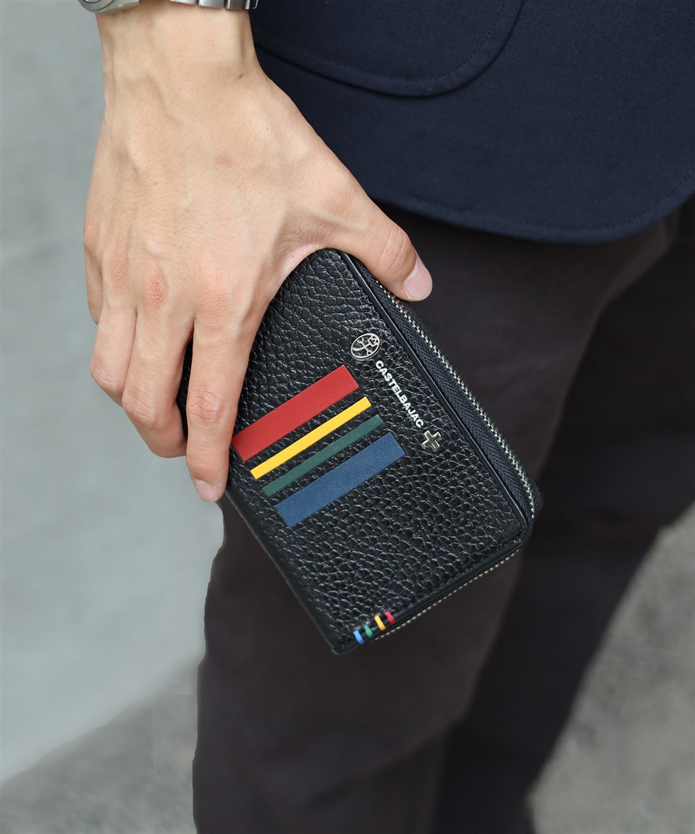カステルバジャック クワトロ セミ長財布 カード段9