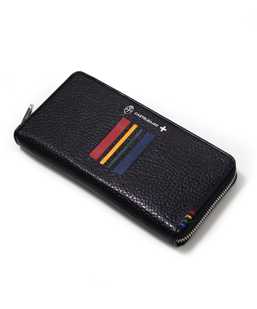 カステルバジャック クワトロ ラウンドファスナー長財布 カード段15