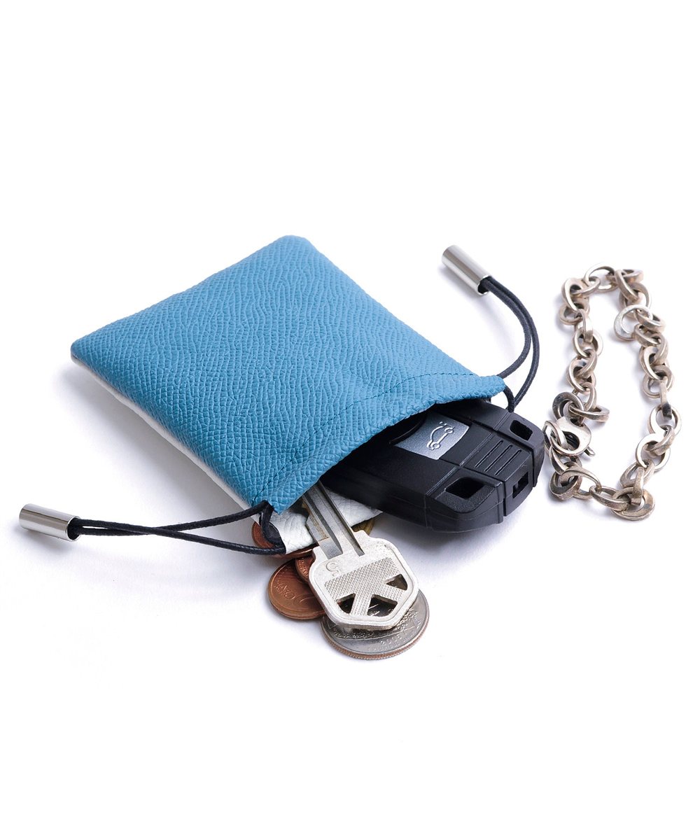 フジタカ ガトー小物 ミニサイズの総革の巾着袋