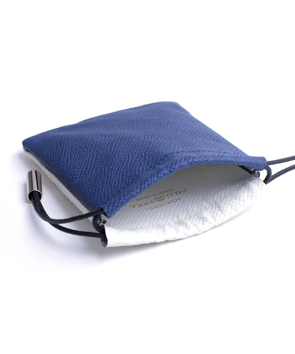 フジタカ ガトー小物 ミニサイズの総革の巾着袋