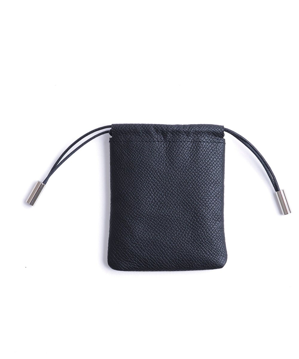 フジタカ ガトー小物 ミニサイズの総革の巾着袋