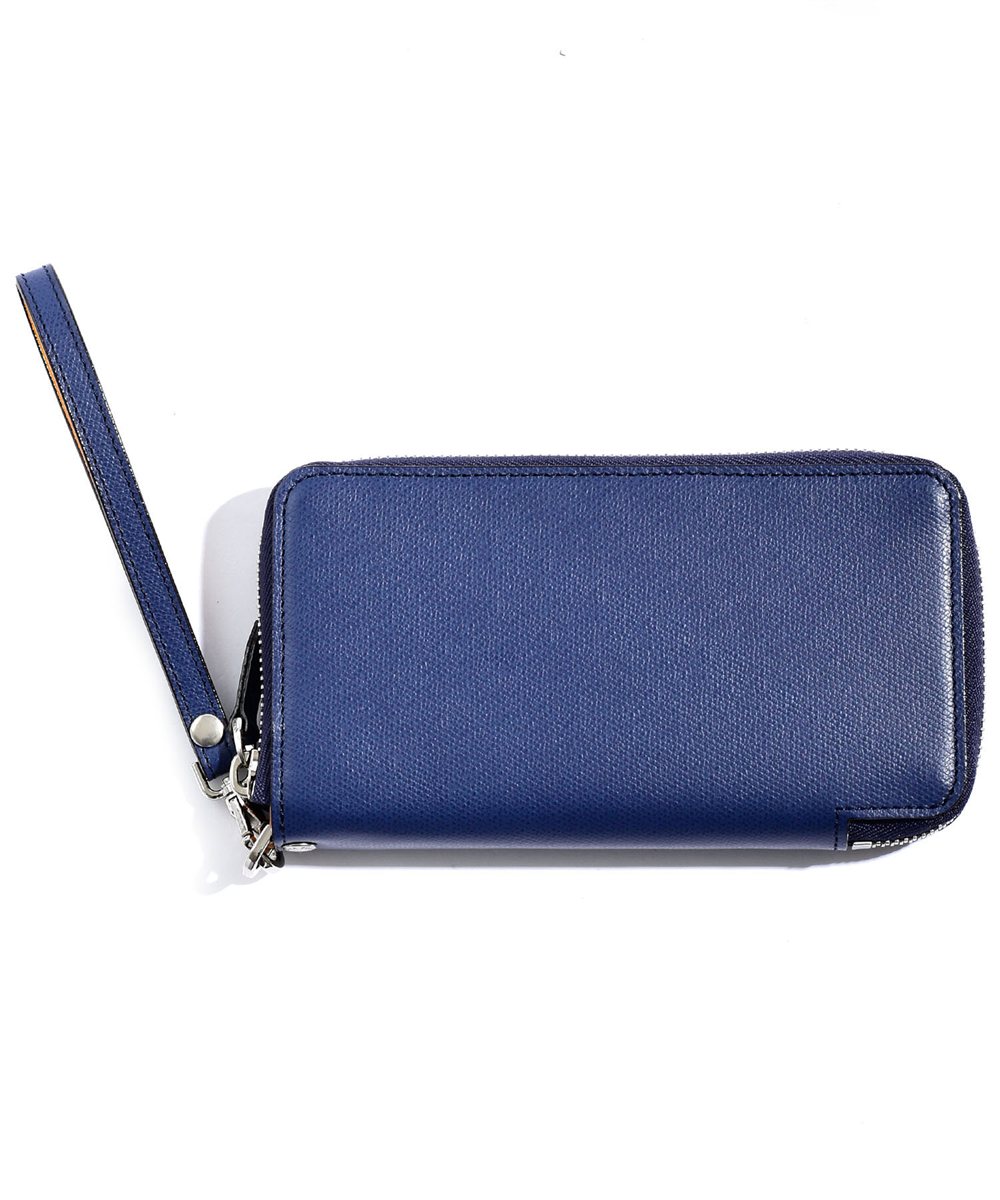 フジタカ デバイス ラウンドファスナー長財布 スマートフォンウォレット