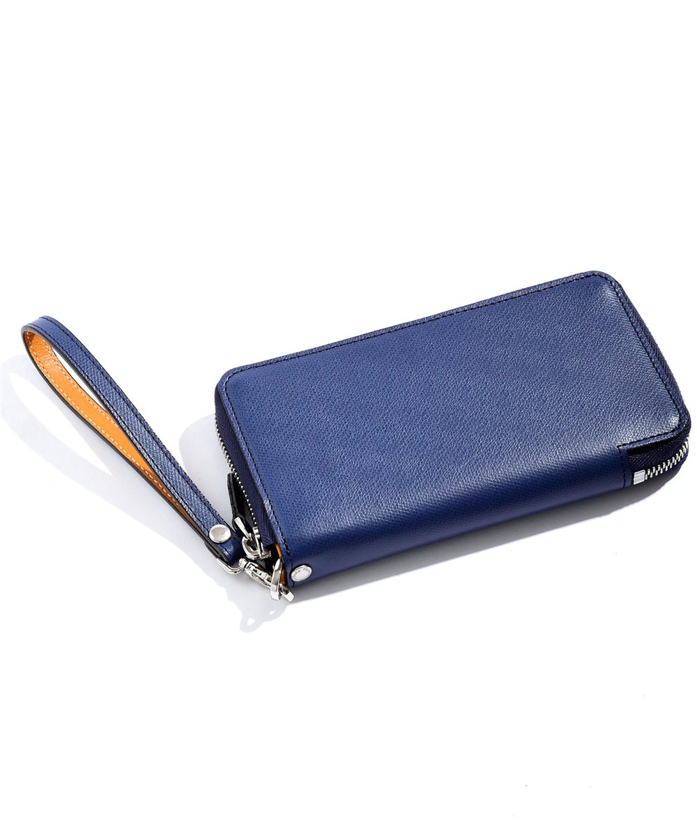 フジタカ デバイス ラウンドファスナー長財布 スマートフォンウォレット