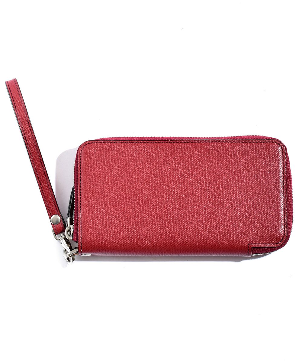 フジタカ デバイス ラウンドファスナー長財布 スマートフォンウォレット