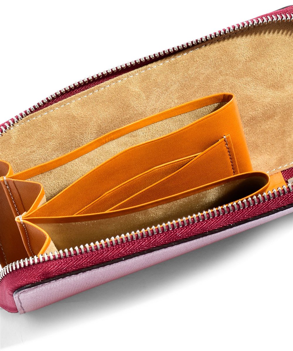 フジタカ デバイス ラウンドファスナー長財布 スマートフォンウォレット