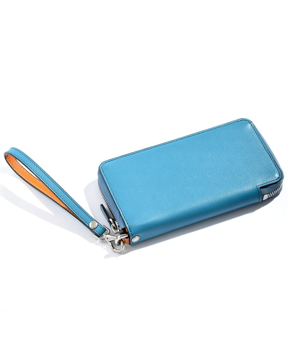 フジタカ デバイス ラウンドファスナー長財布 スマートフォンウォレット