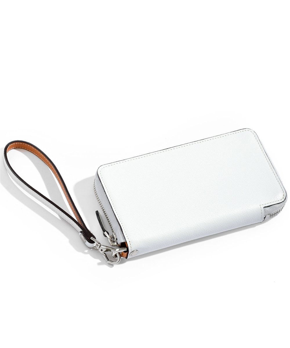 フジタカ デバイス ラウンドファスナー長財布 スマートフォンウォレット