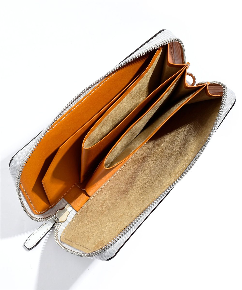 フジタカ デバイス ラウンドファスナー長財布 スマートフォンウォレット