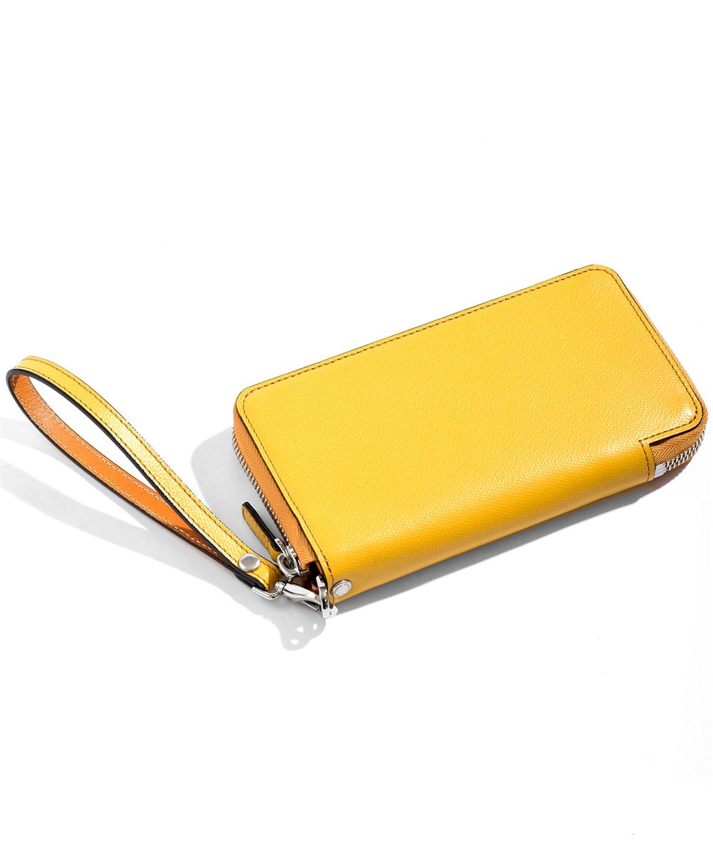 フジタカ デバイス ラウンドファスナー長財布 スマートフォンウォレット