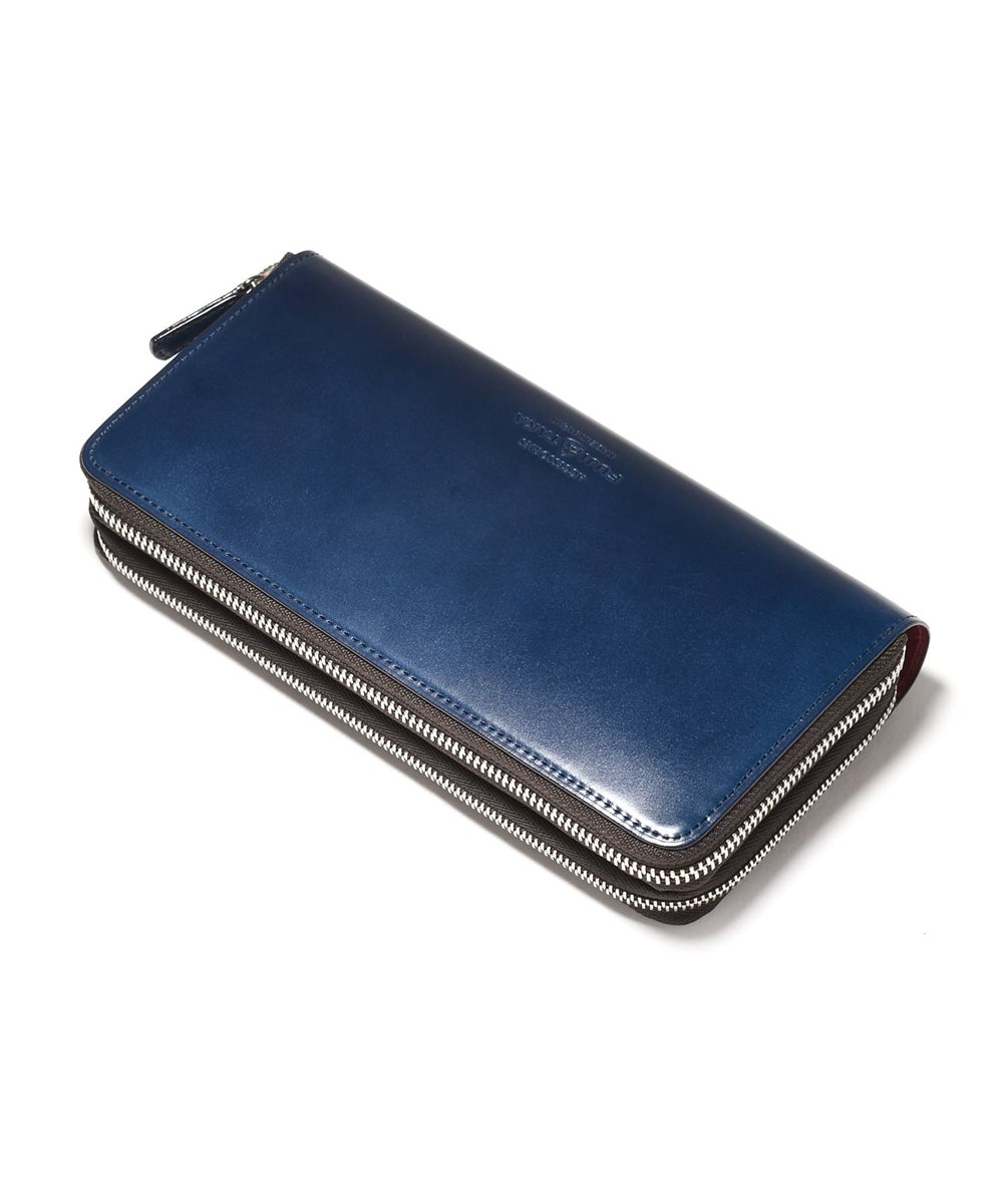 フジタカ フォール オイルコードバン ラウンドファスナー長財布 カード段30 2気室