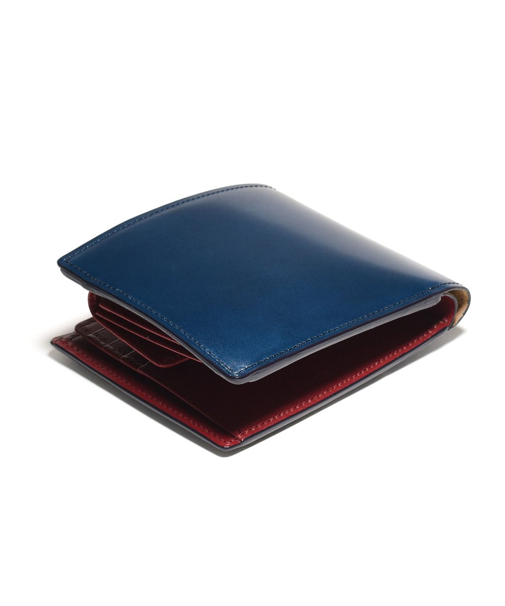 フジタカ フォール オイルコードバン 二つ折り財布 カード段10