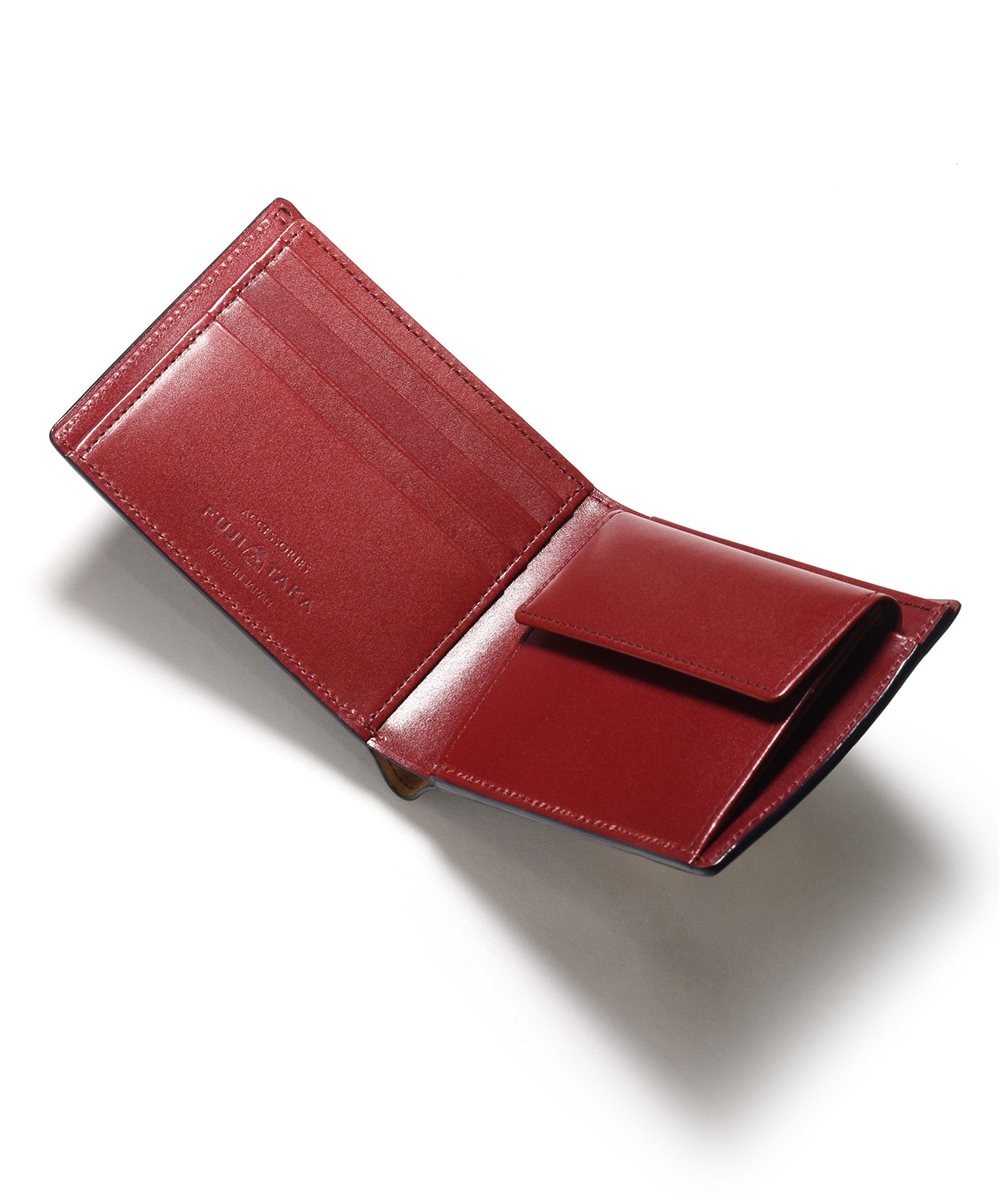 フジタカ フォール オイルコードバン 二つ折り財布 カード段10