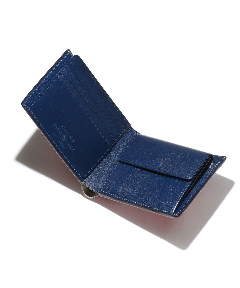 フジタカ フォール オイルコードバン 二つ折り財布 カード段10