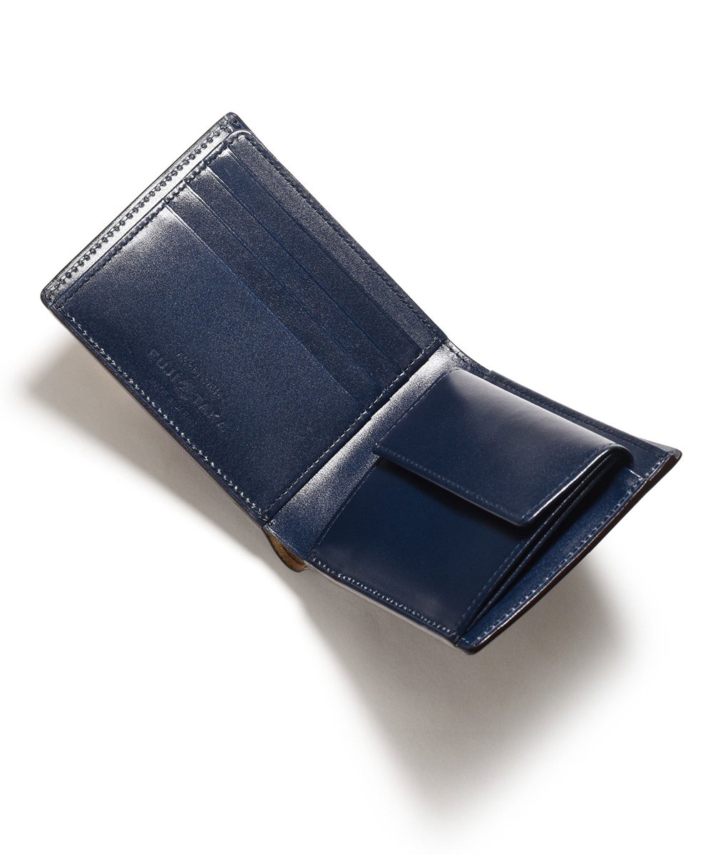 フジタカ フォール オイルコードバン 二つ折り財布 カード段10